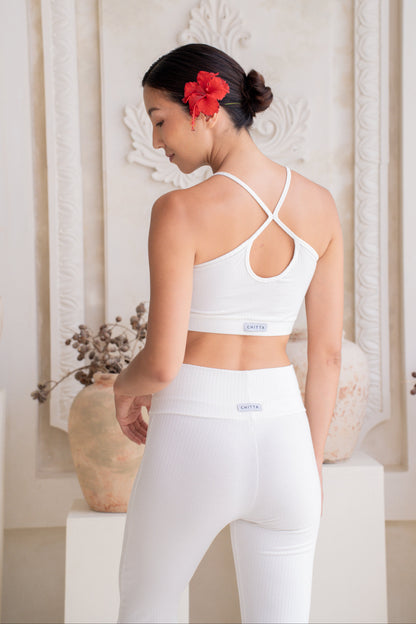 Vira Ribbed Top - Crème