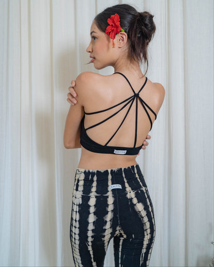 Sadhana Flare Pants - Tie-dye Black