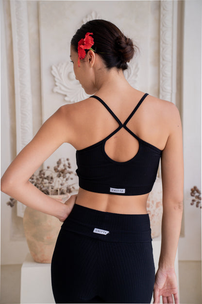 Vira Rib Top - Noir