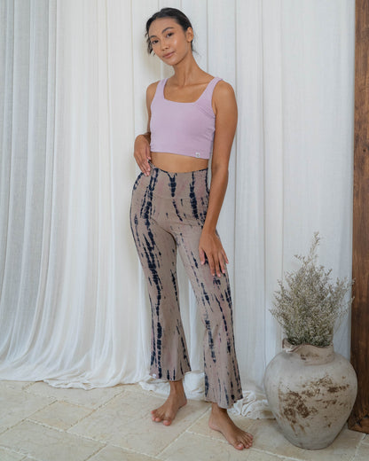 Sadhana Flare Pants - Tie-dye Rose Beige