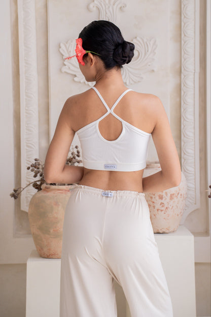 Vira Ribbed Top - Crème