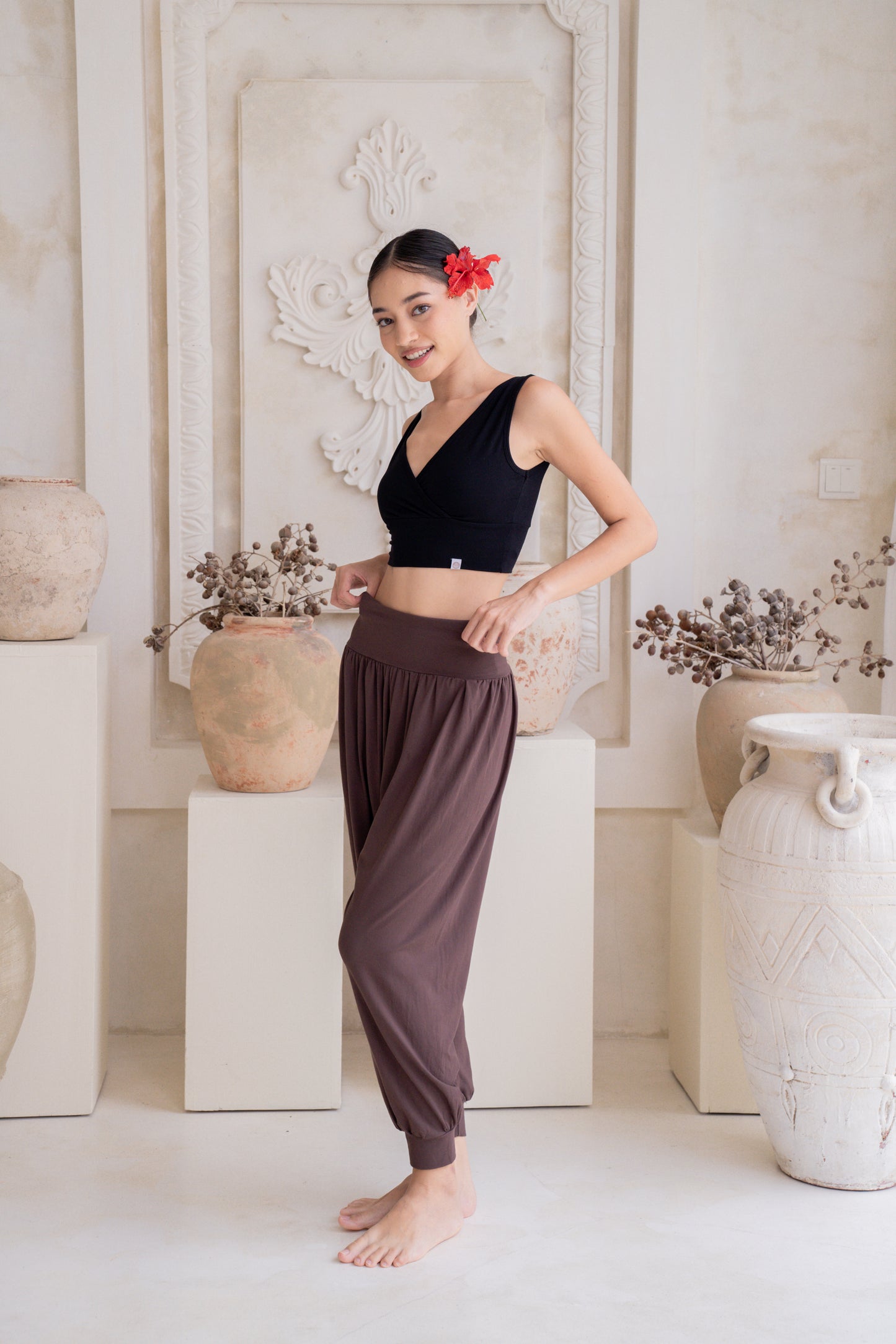 Samata Harem Pants - Chocolate