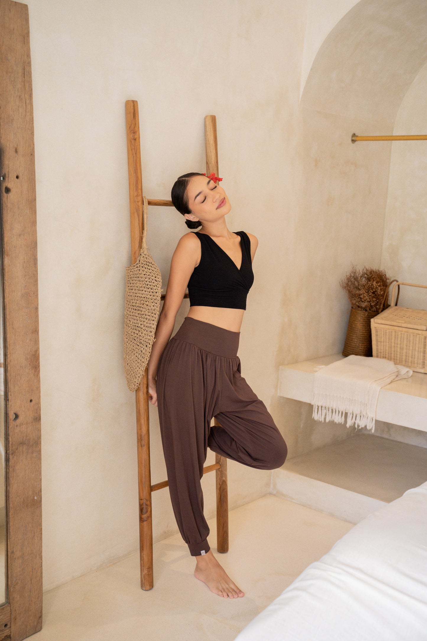 Drishti Wrap Top - Black