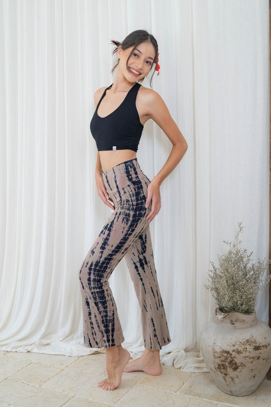 Sadhana Flare Pants - Tie-dye Rose Beige