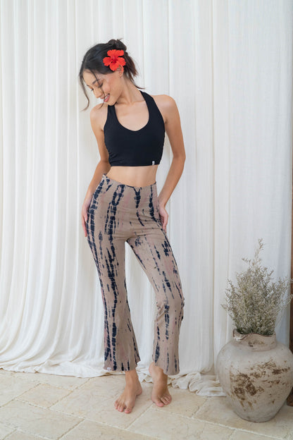 Sadhana Flare Pants - Tie-dye Rose Beige