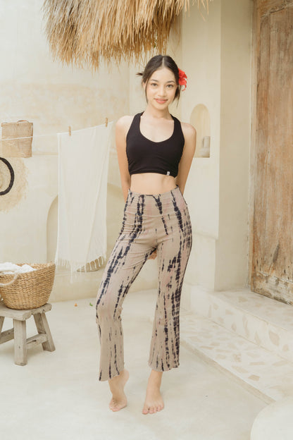 Sadhana Flare Pants - Tie-dye Rose Beige