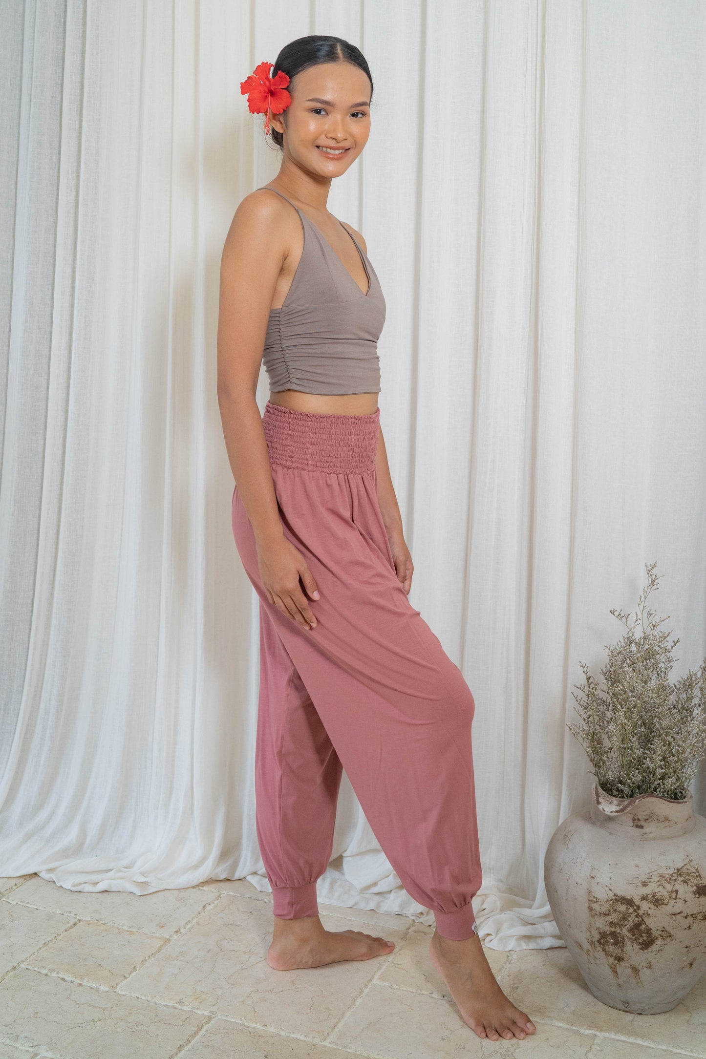 Surya Harem Pants - Dusty Rose