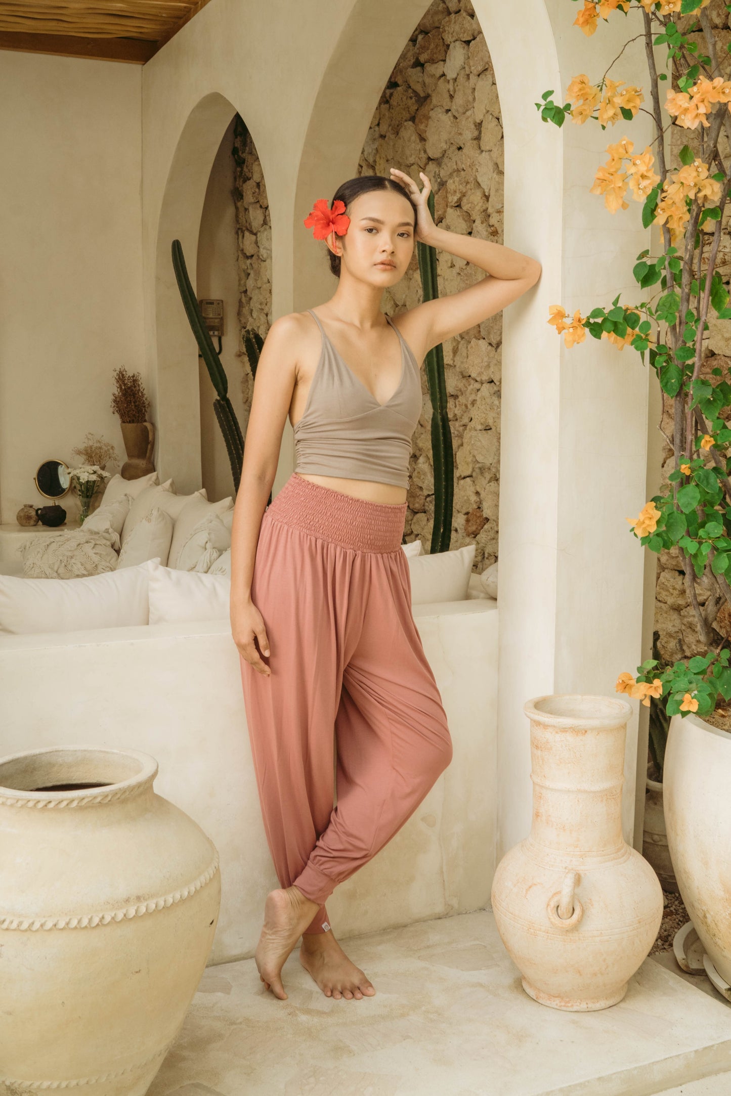 Surya Harem Pants - Dusty Rose