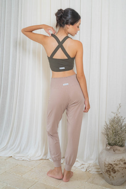 Yantra Slim Jogger Pants - Sand