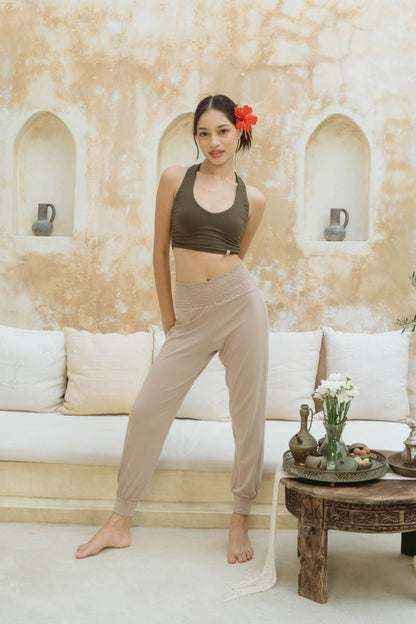 Yantra Slim Jogger Pants - Sand