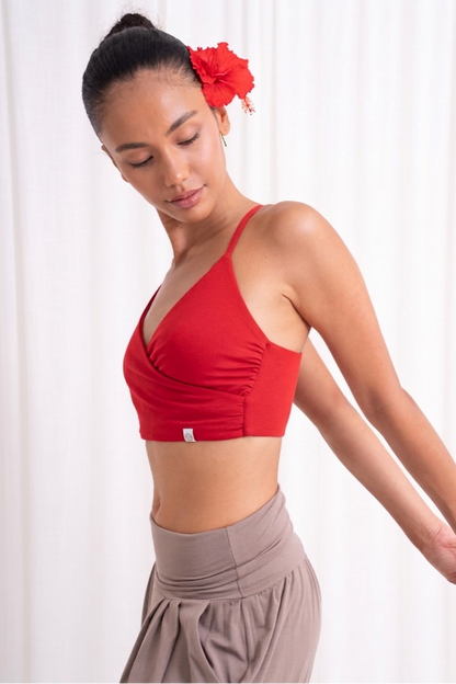 Shanti Wrap Top - Wild Rose