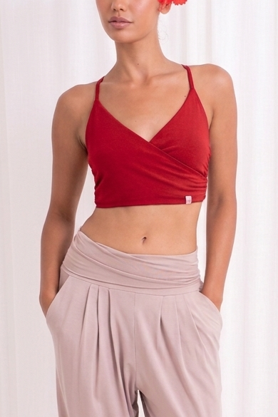 Shanti Wrap Top - Wild Rose