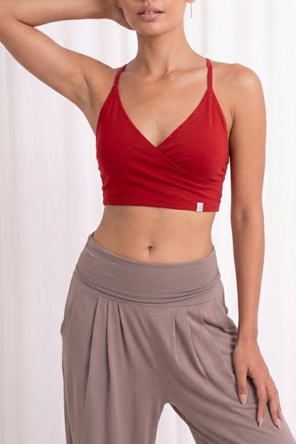 Shanti Wrap Top - Wild Rose