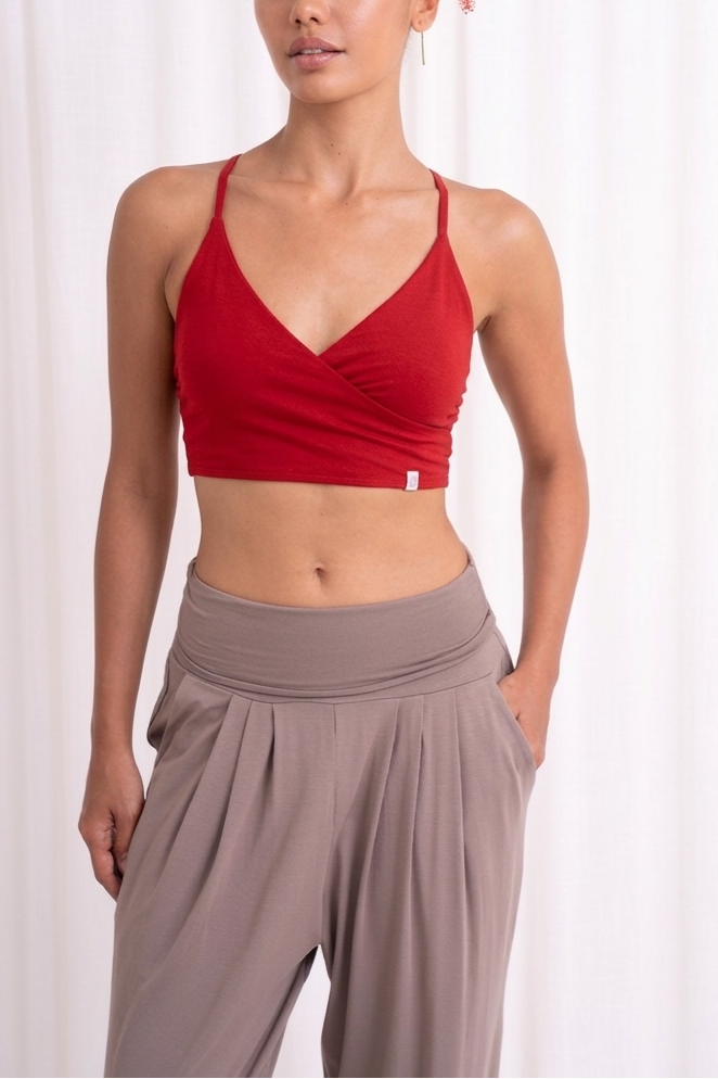 Shanti Wrap Top - Wild Rose